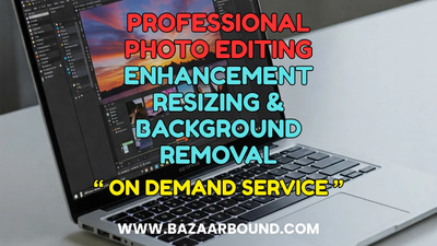 PROFESSIONAL PHOTO EDITING , ENHANCEMENT , RESIZING & BACKGROUND REMOVAL SERVICE