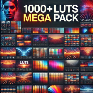1000+ LUTS Mega Pack - Comprehensive ColorGrading LUT Collection for Photographers and Filmmakers