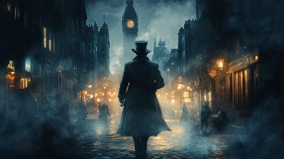 Inspector Mainspring Cogs and Clues - Steampunk Fantasy Art for Immersive Storytelling and Creative Projects