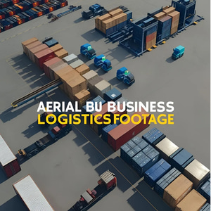 Aerial Business Logistics Footage - Cinematic Drone Clips for Dynamic Corporate Storytelling and Marketing Videos
