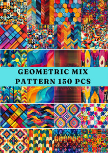 150 Geometric Harmony Patterns - Modern Abstract Patterns for Creative Designers and Print Projects