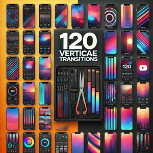 120 Vertical Transitions - Cinematic Vertical Video Effects for Dynamic Storytelling and Creative Editing