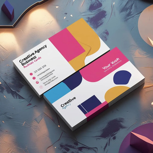 Creative Agency Business Cards - Stylish Branding Templates for Professional Image & Effective Networking
