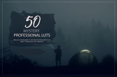 50 Mystery Noir LUT Collection - Cinematic Noir Color Grading for Photographers and Filmmakers