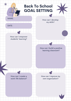 Academic Achiever - Back-to-School Goal Planner - Structured Productivity for Students and Educators