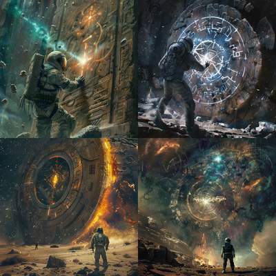 Echoes of Eidolon First Contact Moment - Immersive Narrative Concept Art for Storytellers and Creators