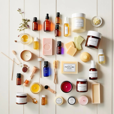 Beginners Guide to Perfume Soap and Candle Making DIY Fragrance & Crafts Kit - Comprehensive DIY Crafting Guide for Fragrance and Handmade Gifts