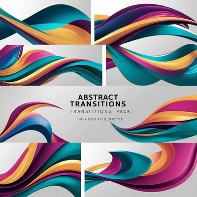 Abstract Motion Transitions Pack - Cinematic AI-Enhanced Video Broadcast Templates for Dynamic Storytelling