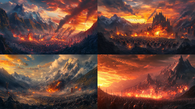 Fields of Eternity Clash of Empires - Epic Fantasy Art for Immersive Storytelling and Creative Worlds