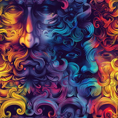 200 Trippy Hippie Revival Patterns - Vibrant Seasonal & Cultural Prints for Creative Designers and Crafters 2025