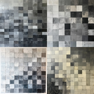 Minimal Abstract Grid Composition - Clean Minimalist Abstract Art for Modern Creative Spaces and Brand Visuals