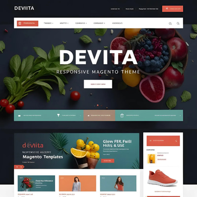 Devita Responsive Magento Theme - Modern, Adaptive E-commerce Design for Developers and Retailers