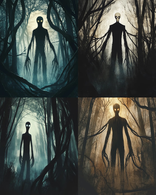 Slender Man The Faceless Stalker - Dark Urban Legends Art for Horror Creators and Immersive Storytelling