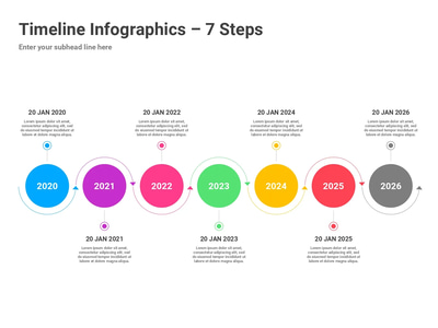 7-Step Timeline Infographics - Google Slides - Sleek Business Presentation Templates for Impactful Communication