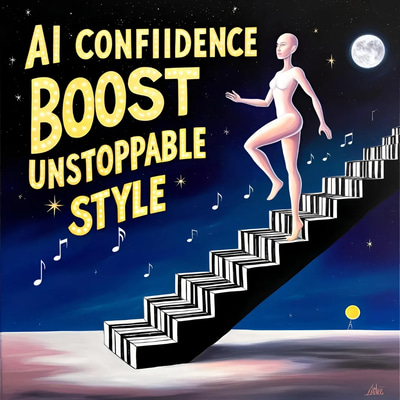 AI Confidence Boost Unstoppable Style - Energetic AI-Generated Indie Pop Music for Creators & Marketing