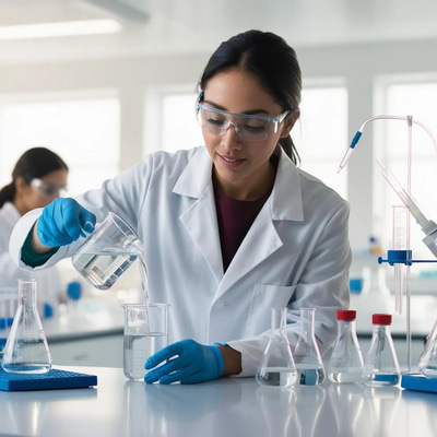 Biotech Science Lab - Cinematic Stock Video Footage for Education, Science, and Medical Projects