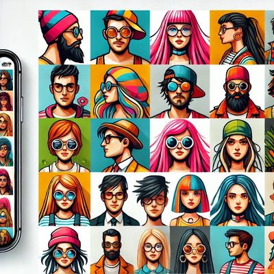 100+ Creative Avatar Illustrations Vector Bundle - Versatile Pixel-Style Characters for Designers and Content Creators