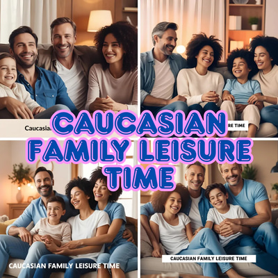 Caucasian Family Leisure Time - Warm Lifestyle Stock Video for Family & Everyday Moments