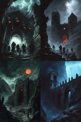 The Forsaken Choir - Cursed Gathering - Dark Fantasy Art for Immersive Storytelling and Creative Worlds