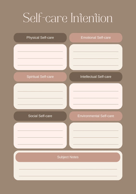 Mindful Minimal 2025 Self Care Planner - Sleek Wellness Organizer for Balanced Personal Growth and Daily Reflection