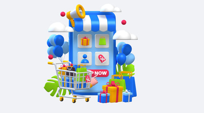 3D Mobile Shopping Experience - Immersive 3D Template for Engaging Mobile Commerce Interfaces