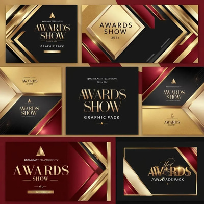Awards Show Graphics Pack - Cinematic AI-Powered Broadcast Templates for Professional Video Productions