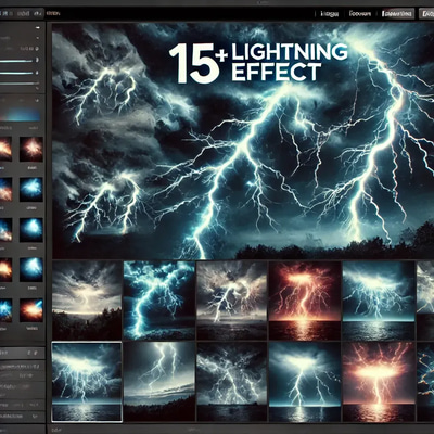 15+ Lightning Effect - Dynamic Lightroom Presets for Striking Photo Enhancements and Creative Editing