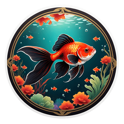 50 Ocean Fins Sticker Bundle - Vibrant Underwater Stickers for Creators and Designers