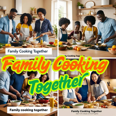 Family Cooking Together - Warm Lifestyle Stock Video Footage for Engaging Family & Home Content