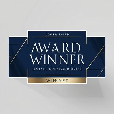 Award Winner Lower Thirds - Cinematic AI-Powered Broadcast Templates for Engaging Video Production