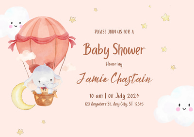 Minimalist Elegance Baby Shower Design - Clean & Stylish Invitations for Memorable Celebrations