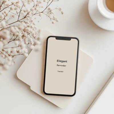 Elegant Quote Reminder Twitter X - Stylish Social Media Templates for Impactful Twitter Posts & Ads