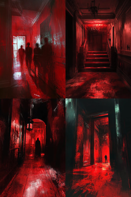 Red Room Internet's Digital Haunting - Urban Legends Dark Art for Immersive Visual Storytelling and Creators