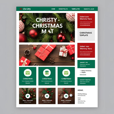 Christy Christmas Email Design - Festive Email & Newsletter Template for Engaging Holiday Campaigns