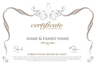 100+ Modern & Classic Certificates - CDR Format - Versatile Editable Certificate Templates for Professional and Personal Use