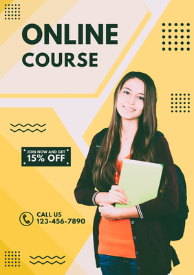 Modern Education Poster Yellow Bold Edition - Dynamic Training Templates for Educators and Learning Professionals