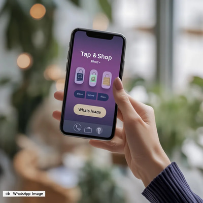 Tap & Shop - Online Store WhatsApp Image - Modern Social Media Template for Engaging Ecommerce Messaging