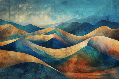 Dune Symphony - Shifting Sands - Abstract Digital Environment Art for Immersive Visual Storytelling and Creative Projects 2025