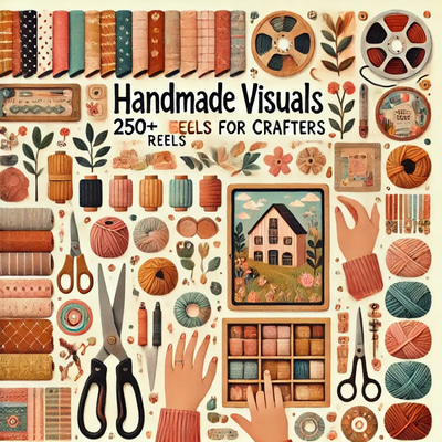Handmade Visuals 250+ Reels for Crafters - Creative Reels & Short Videos for Crafting Enthusiasts and Content Creators