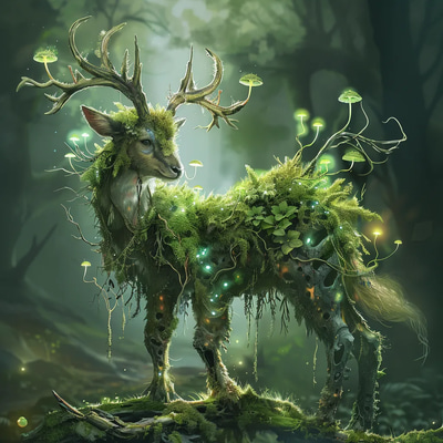 Elderwood Sentinel Verdant Protector Concept - Immersive Creature Concept Art for Fantasy and Game Design