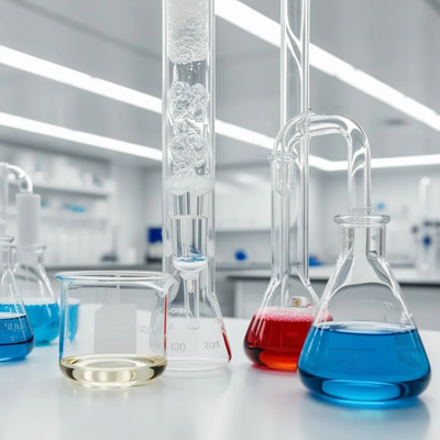Chemical Lab Experiments - Immersive Educational Science Stock Video for Medical and Academic Use