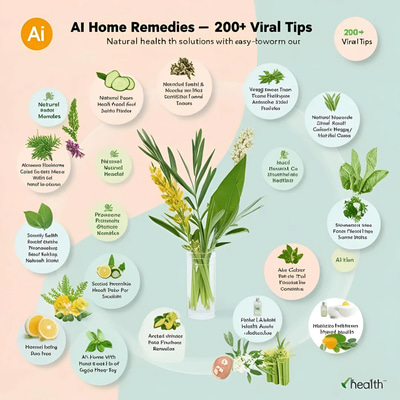 AI घरेलू उपचार - 200+ Viral Tips - AI-Enhanced Fitness & Health Reels for Engaging Wellness Content Creators