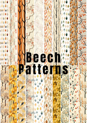 Autumn Beech Forest Texture Patterns - Natural Animal & Wildlife Inspired Seamless Prints for Creative Design Projects