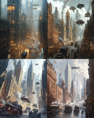 Time Travel & Alternate Realities Diverging Paths in a Parallel Timeline - Immersive Sci-Fi Visual Art for Creators and Storytellers