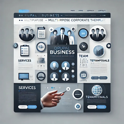 Drupal Business Multipurpose Corporate Template - Professional, Responsive Themes for Corporate and Business Websites