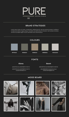MonoMark Minimal Typographic Brand Style - Clean Minimalist Branding Templates for Professionals and Agencies
