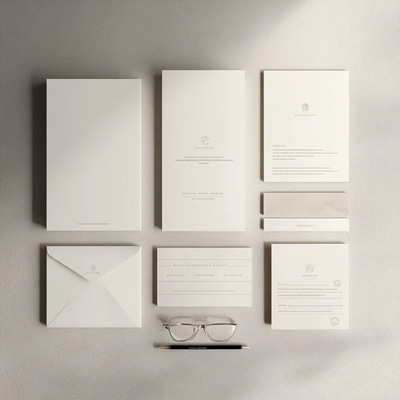 Elegant Branding Stationery Templates - Refined Business Identity Design Assets for Professional Brand Cohesion