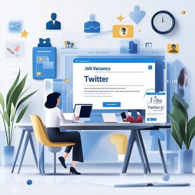 Job Vacancy Notice Twitter X - Professional Social Media Templates for Engaging Twitter Job Ads