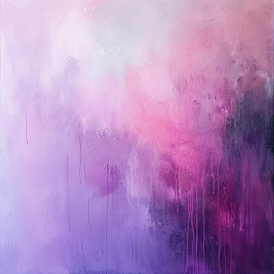 Lavender Pink Gradient Color Field - Serene Abstract Color Field Painting for Contemporary Art Lovers and Creative Spaces