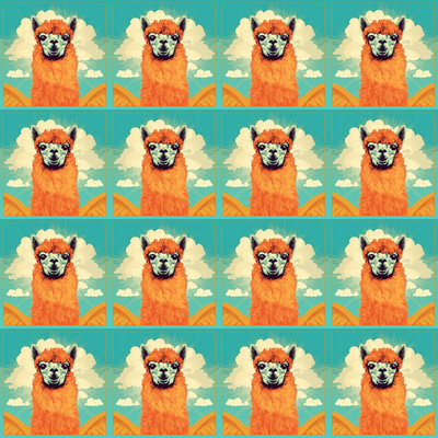 Andean Alpaca Wool Weave Patterns - Authentic Animal-Inspired Textile Designs for Creative Prints and Crafts